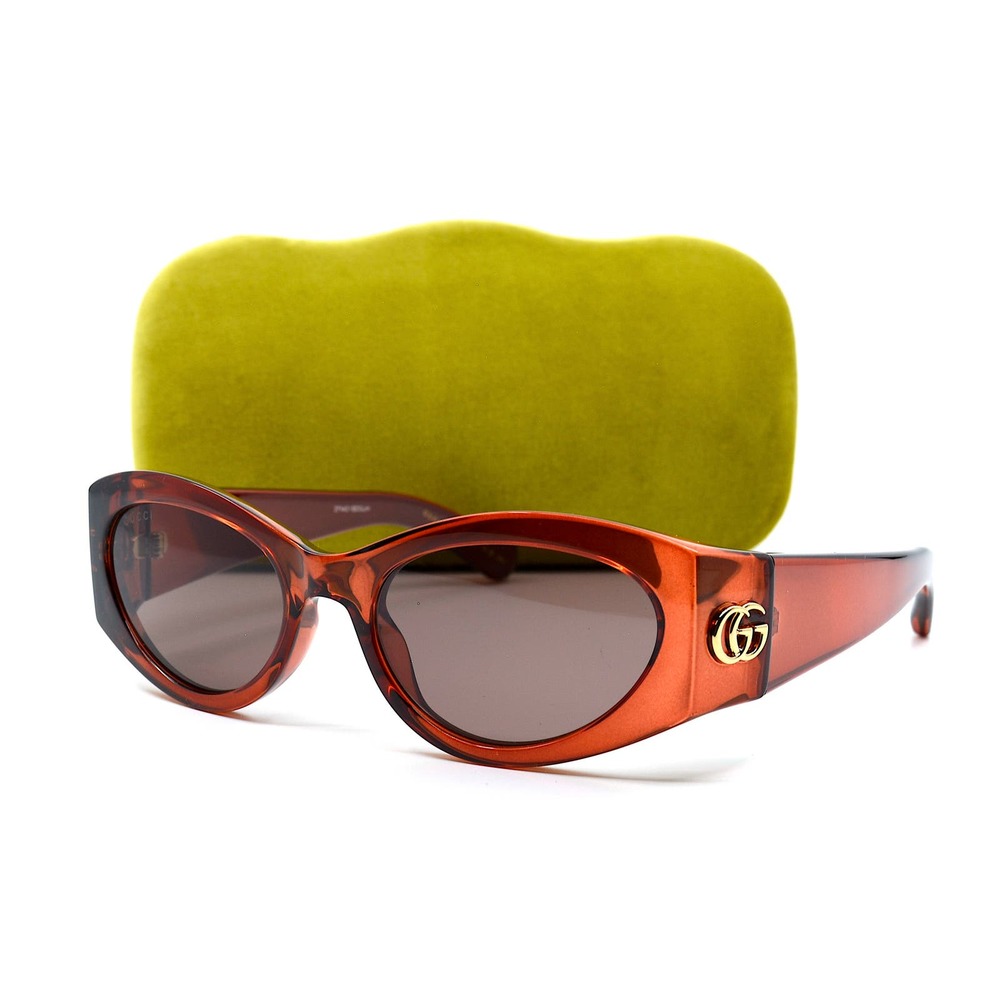 Gucci GG1401S Sunglasses Burgundy Frame Brown Lens 003 NWT Authentic - Picture 10 of 15